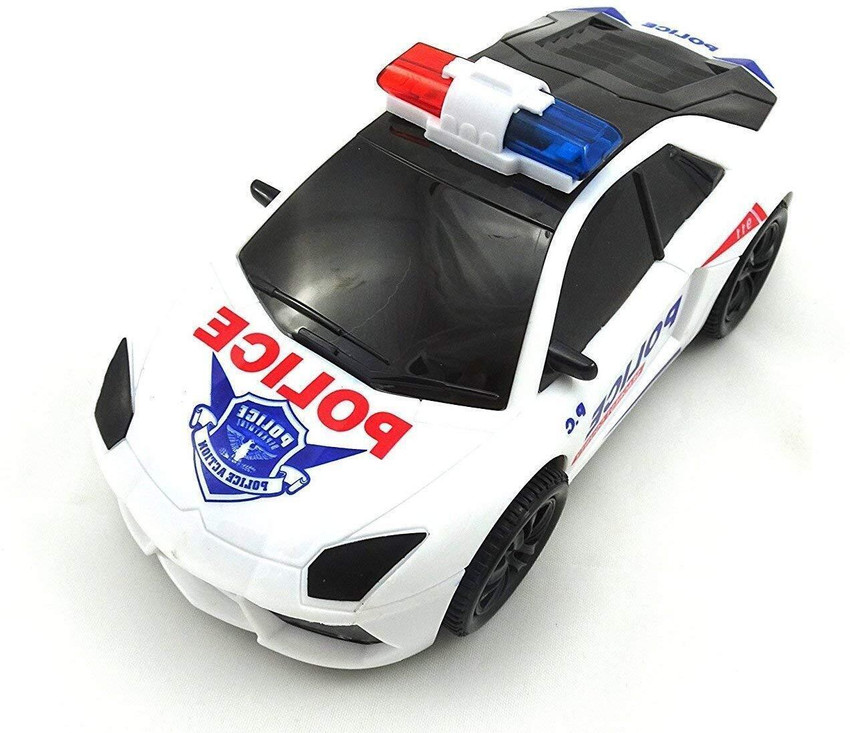 Toy police car with flashing lights 2025