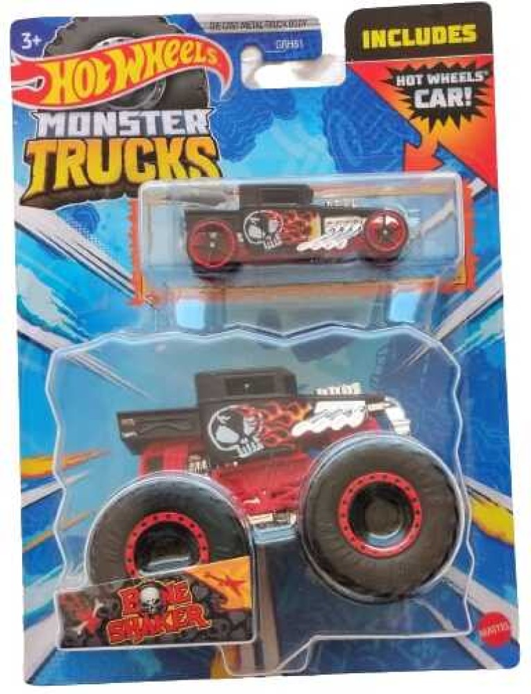 HOT WHEELS MONSTER TRUCK 1:64 BONE SHAKER - Toys Club