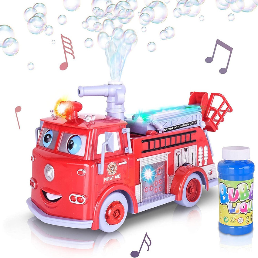 Light up fire truck toy sales
