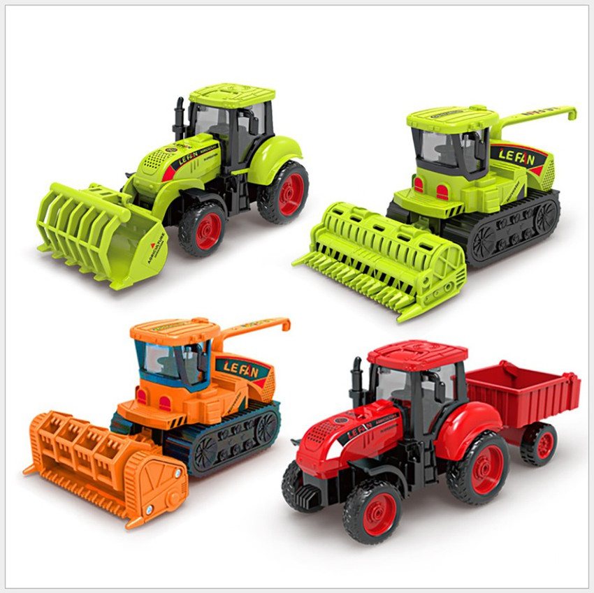 PINQUE Farm Tractor Toy with Trolley and Harvester Friction Vehicles Toy Set for kid Farm Tractor Toy with Trolley and Harvester Friction Vehicles Toy Set for kid shop for PINQUE