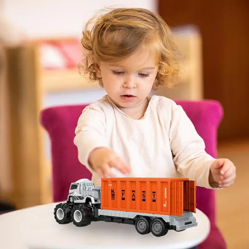 DEZICON ECOM Metal Head Transport Container Truck Toy Truck For Kids 2 year and Above Metal Head Transport Container Truck Toy Truck For Kids 2 year and Above shop for