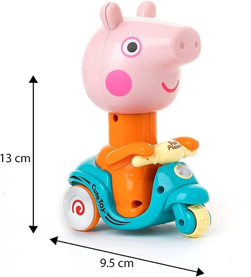 KAWASONY Peppa pig scooter car toy push and go Peppa scooter for kids Peppa pig scooter car toy push and go Peppa scooter for kids shop for KAWASONY products in