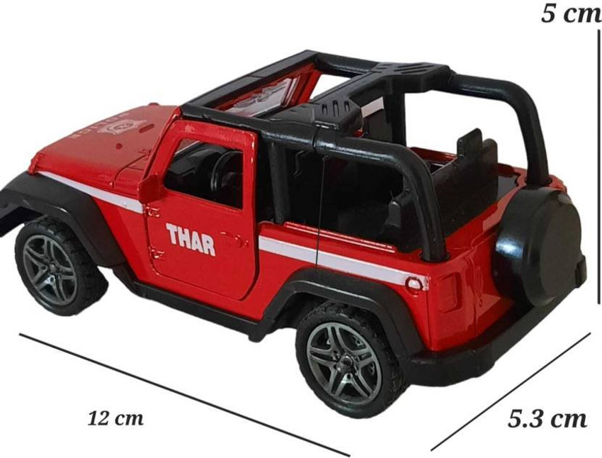 Skkities Thar Metal Jeep Car Toy with Openable Doors Thar Metal