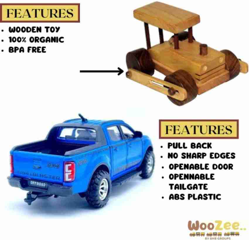 Futurez Key® Wooden Moving Toy for Kids / Wooden Road Roller / Classic Wooden  Toy for Kids and Showpiece for Home Décor : : Toys & Games