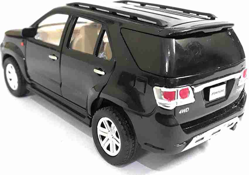 SABIRAT Pull Back Action Toyota Fortuner Miniature Toy Car black