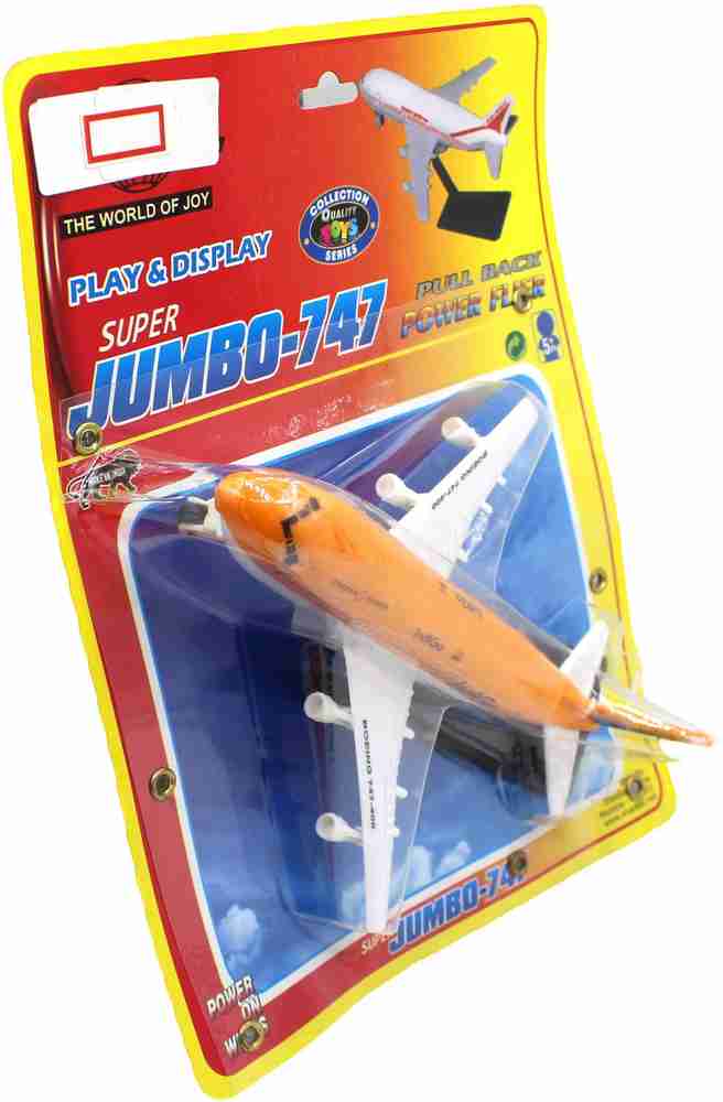Orange airplane toy top