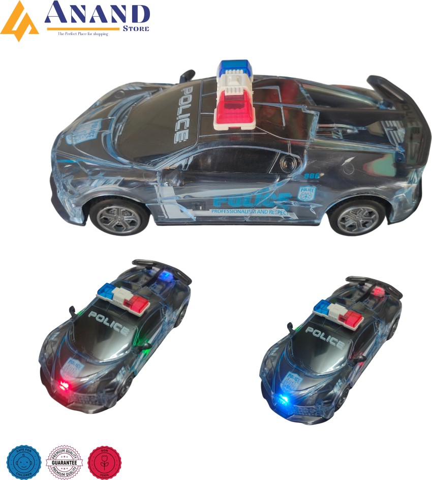 Anand Store Police Car With Lights, Friction Powered, Music And Siren Sound  - Police Car With Lights, Friction Powered, Music And Siren Sound . shop  for Anand Store products in India. | Flipkart.com