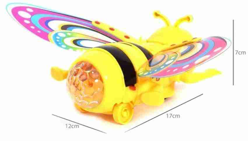 IndusBay Walking Crawling Light and Sound Musical Bee Toy for