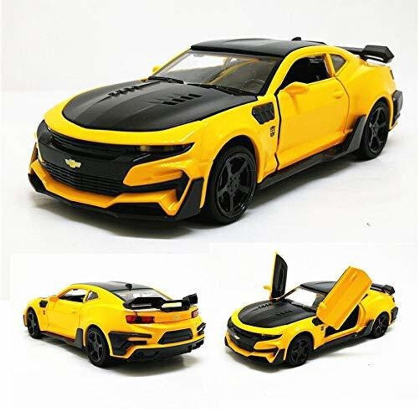 Galactic 1 32 Die cast Bumblebee Pullback Toy Car for Kids Best Gifts Vehicle Toys for Kids Sound and Light Pull Back Cars Toys 1 32 Die cast Bumblebee Pullback Toy Car for Kids Best