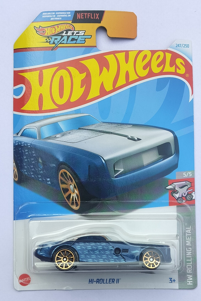 HOT WHEELS HW ROLLING METAL 5/5 HI-ROLLER II TOY CAR - HW
