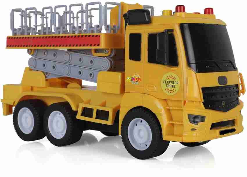 Toy Crane Metal Cars Construction Truck Wiht Light And Sound Pull Back Vehicles Toy Trucks For
