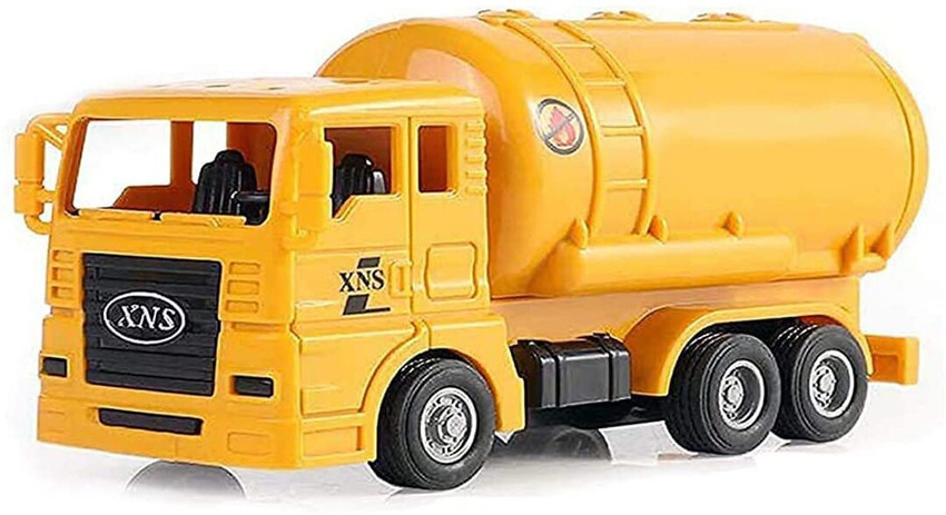 ROSEFAIR Pull Back Fuel Tank Truck Creativity Engineering Toys For