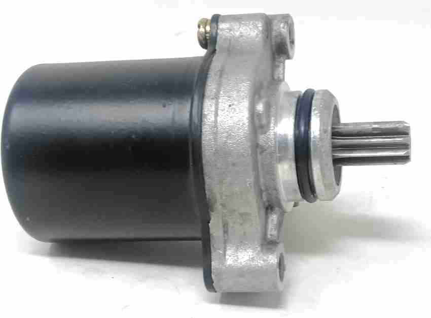 Mower starter outlet motor
