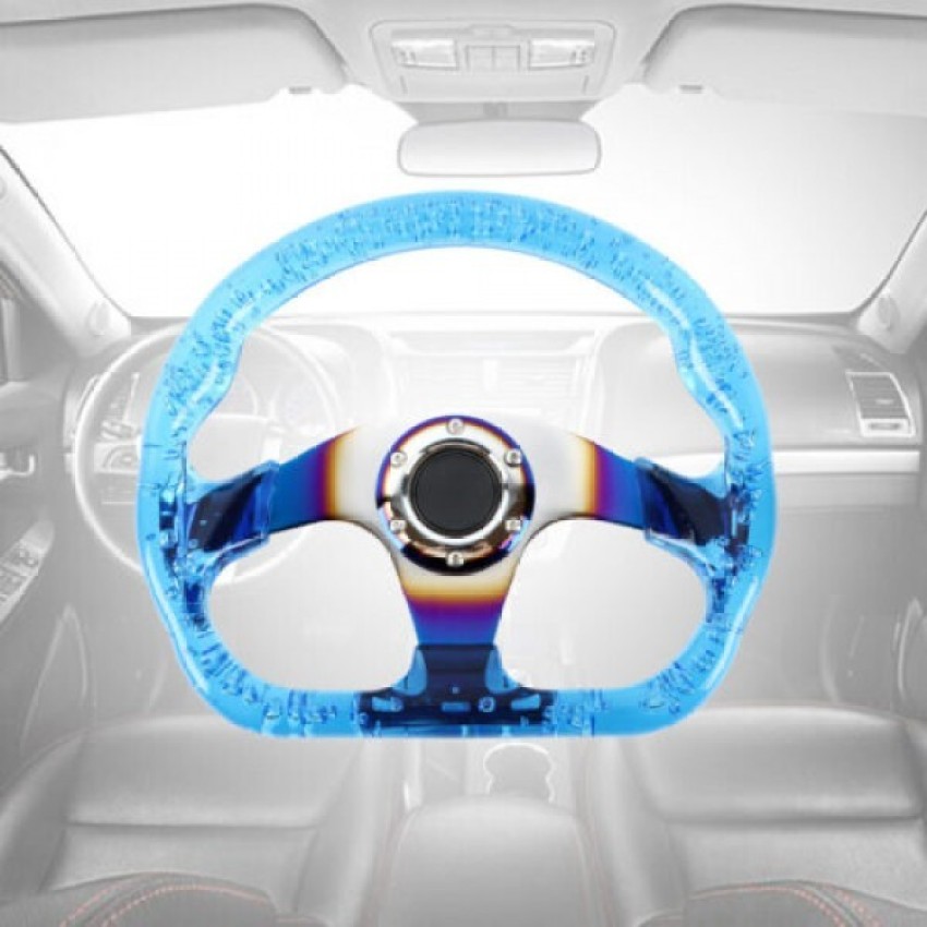 Crystal deals steering wheel