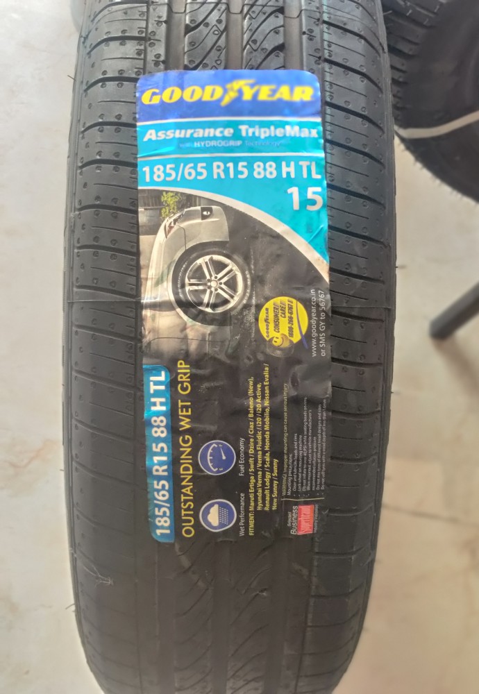 GOOD YEAR 185/65 R15 ASSURANCE TRIPPLEMAX 4 Wheeler Tyre Price in India -  Buy GOOD YEAR 185/65 R15 ASSURANCE TRIPPLEMAX 4 Wheeler Tyre online at