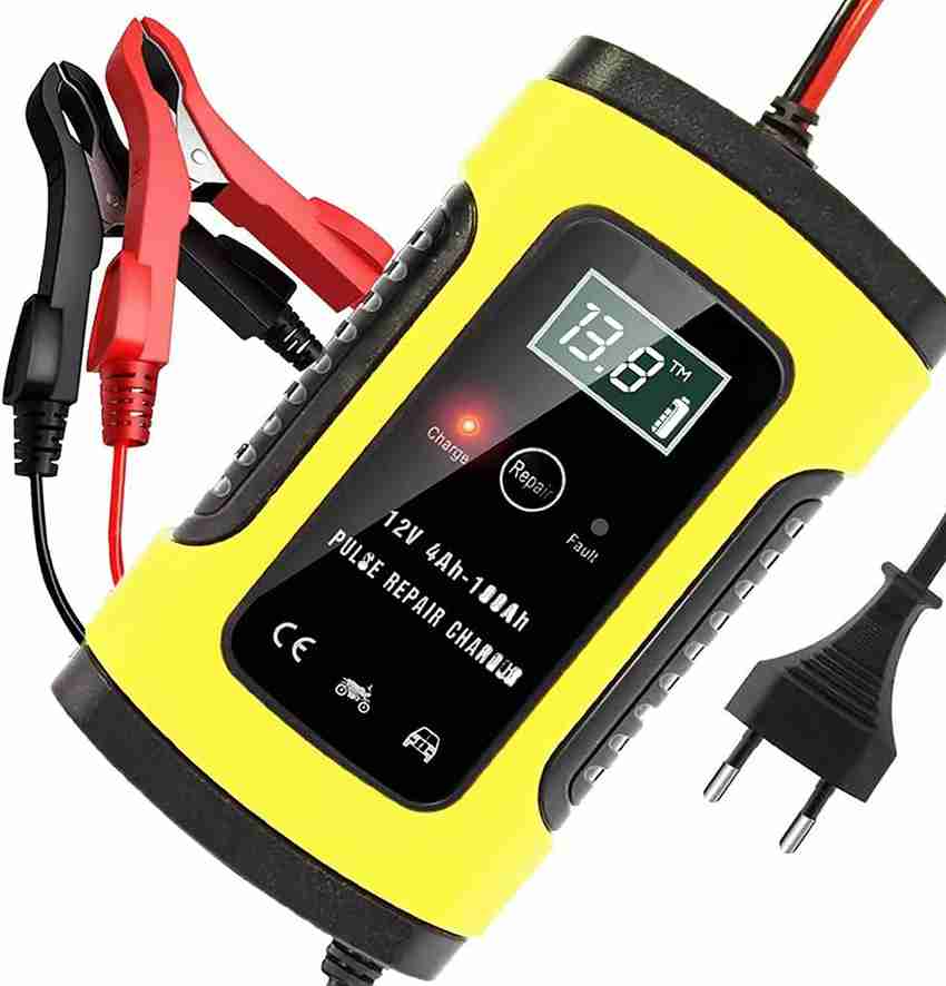 Battery charger for car clearance and lawn mower