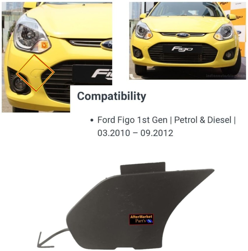 My IND Front Bumper Tow Hook Cover Cap Black Cover figo 1st gen Front Mount Towing  Hook Price in India - Buy My IND Front Bumper Tow Hook Cover Cap Black Cover