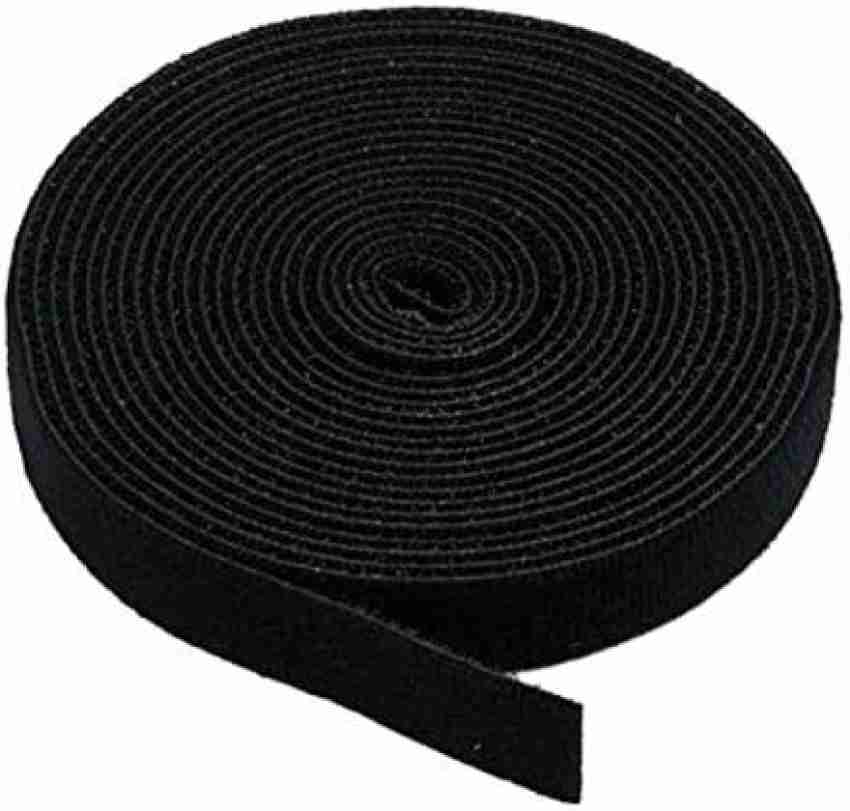 20 Sets Black Velcro Strips Velcro Tapes with Adhesive Hook and