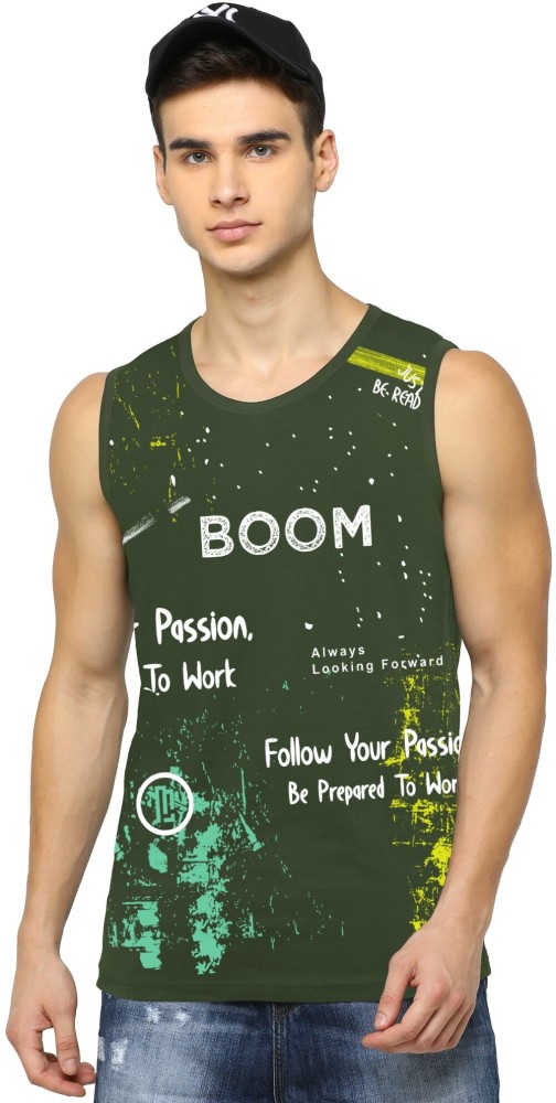 Buy Jump Cuts Vest/Sleeveless Vest/Mens Vest/Vest/Mens Printed