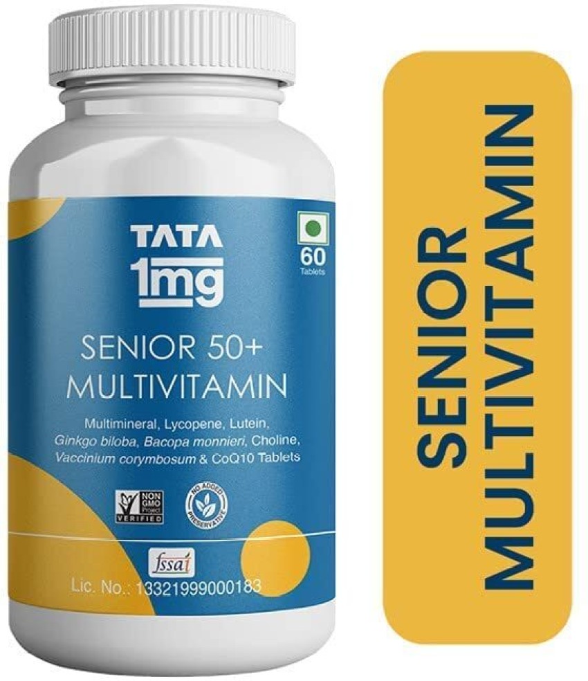 TATA 1mg Senior 50+ Multivitamin & Multimineral Veg Tablet Price