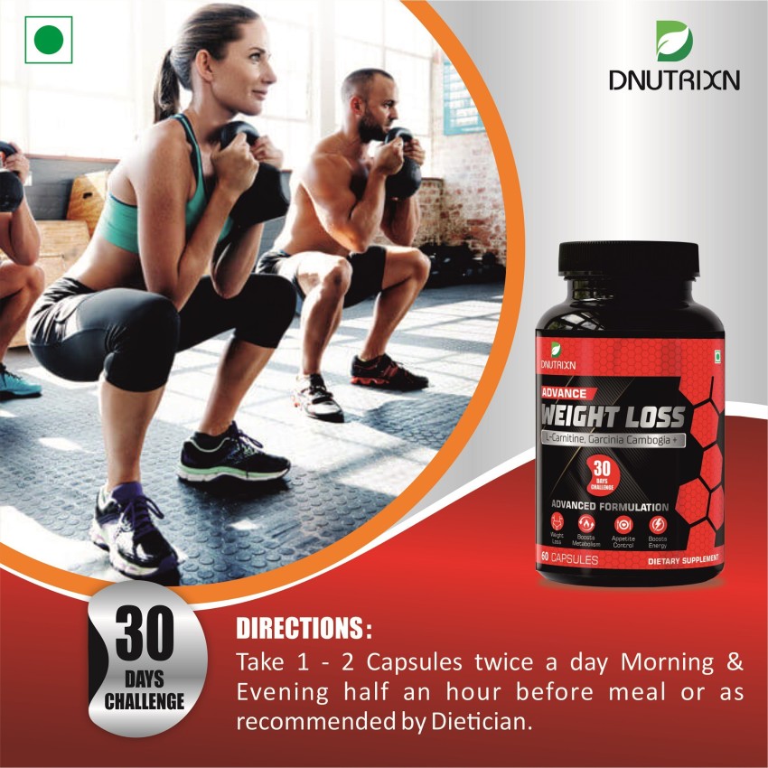 DNUTRIXN Advance Weight Loss Capsules 30 Days Challenge L