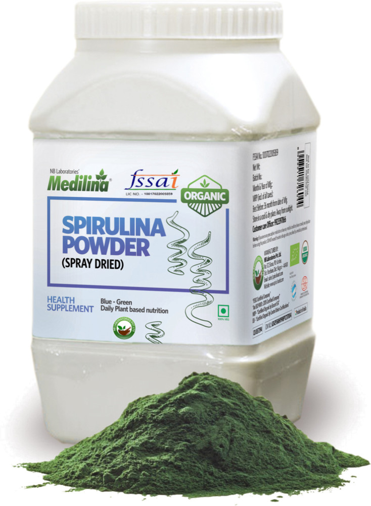 Medilina Organic Spirulina Powder 1 Kg Price in India Buy Medilina Organic Spirulina Powder 1 Kg online at Flipkart