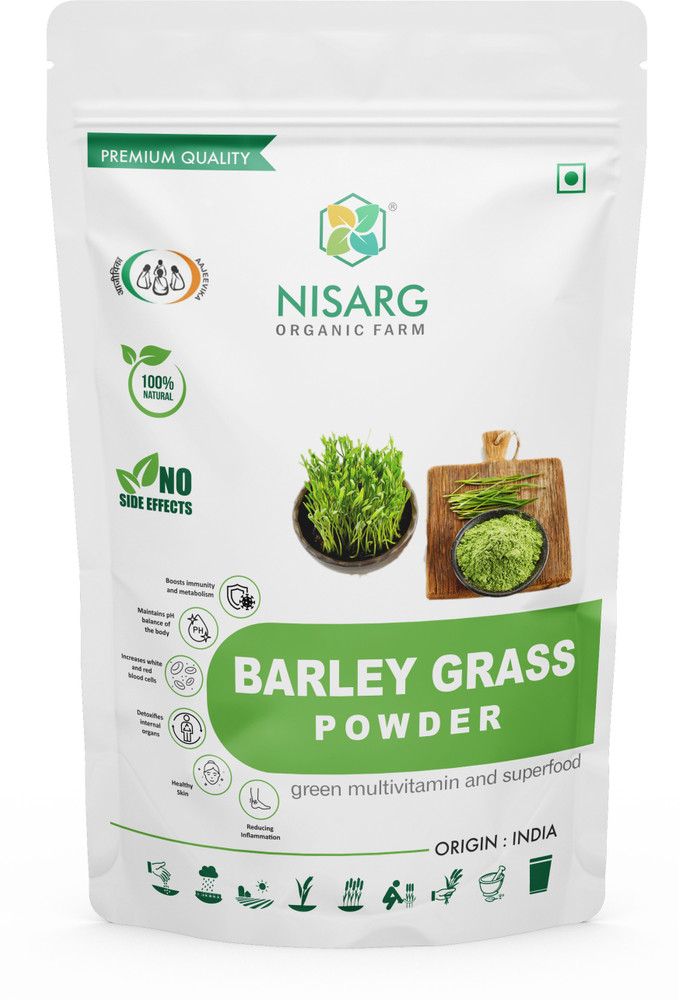 Nisarg Organic Farm NISARG ORGANIC Barley Grass Powder Price in India Buy Nisarg Organic Farm NISARG ORGANIC Barley Grass Powder online at Flipkart