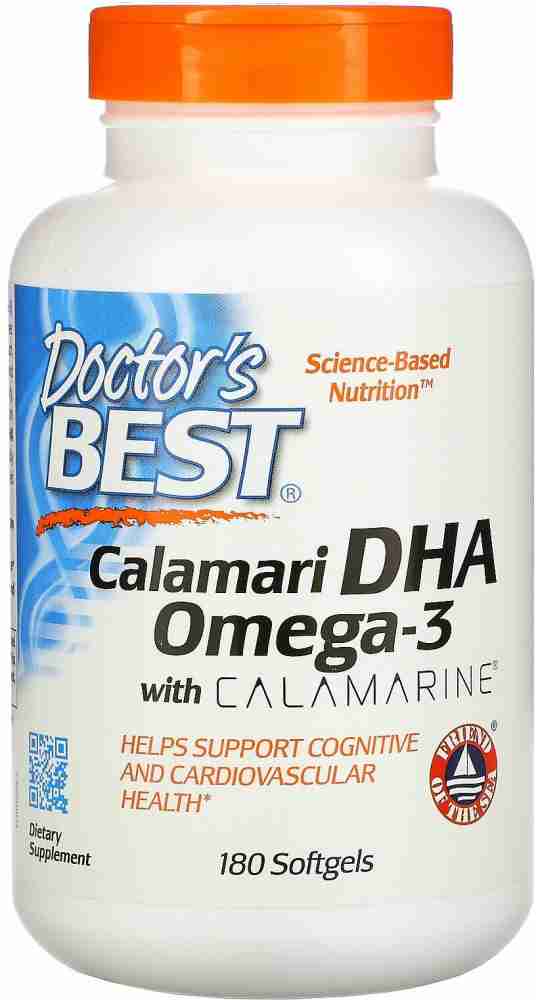 Doctor s Best Calamari DHA Omega 3 with Calamarine 180 Softgels