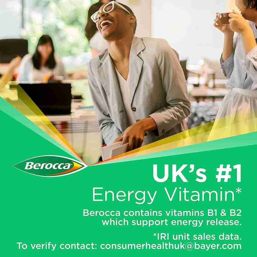 Berocca Energy Orange Flavour Effervescent Tablets 45 Count
