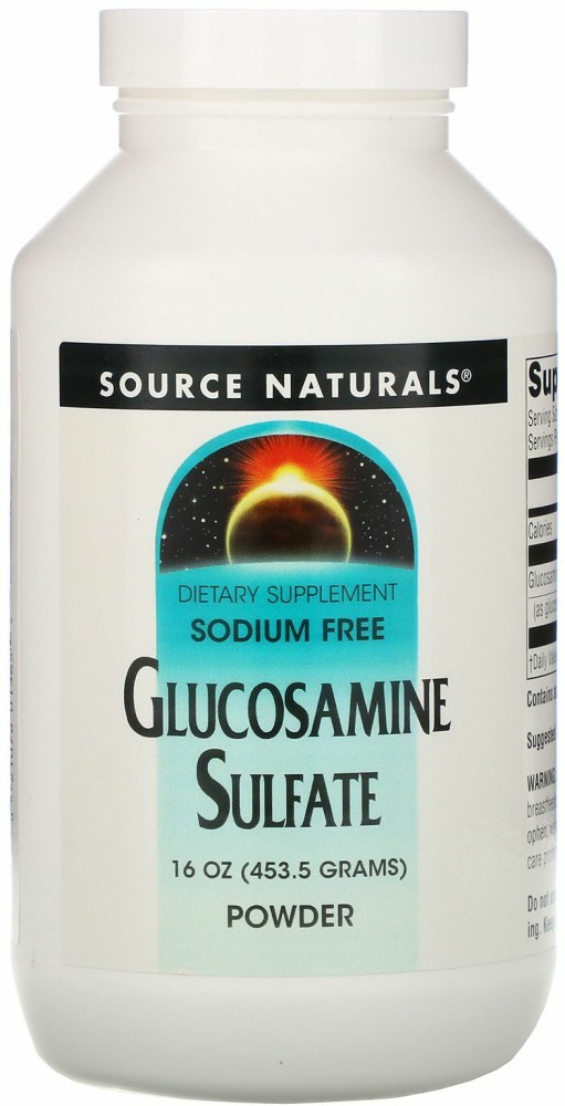 Source Naturals Glucosamine Sulfate Powder Sodium Free 16 oz