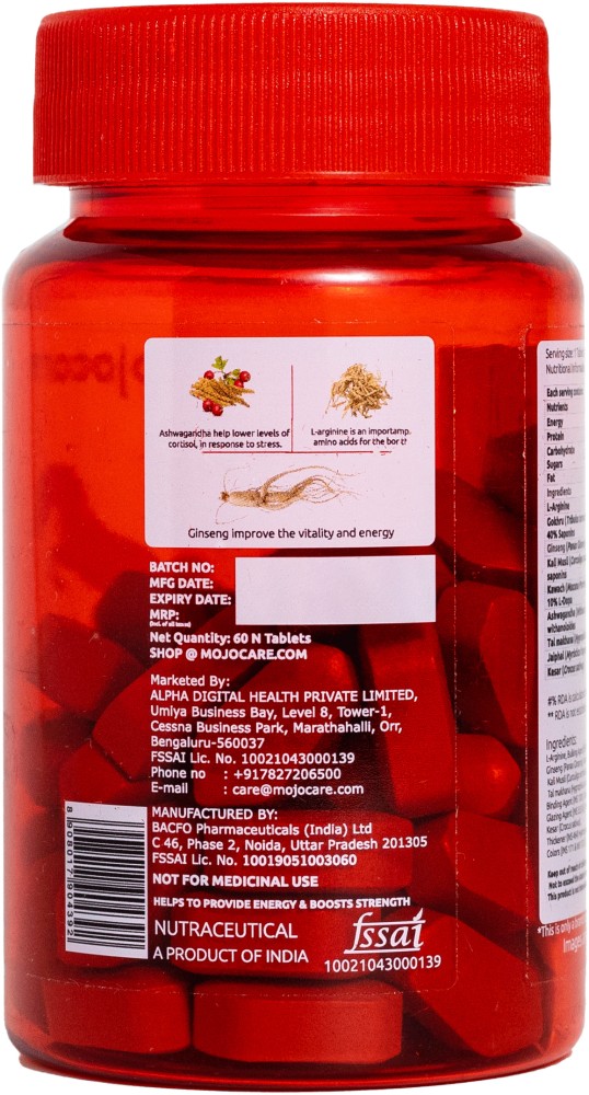 Mojocare Ashwagandha Tablets with Ginseng L Arginine Price in