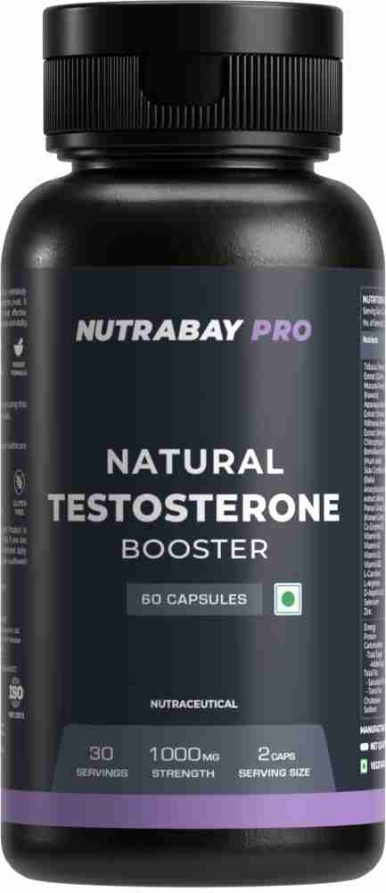 Nutrabay Pro Testosterone Booster (Natural) Price in India - Buy Nutrabay  Pro Testosterone Booster (Natural) online at