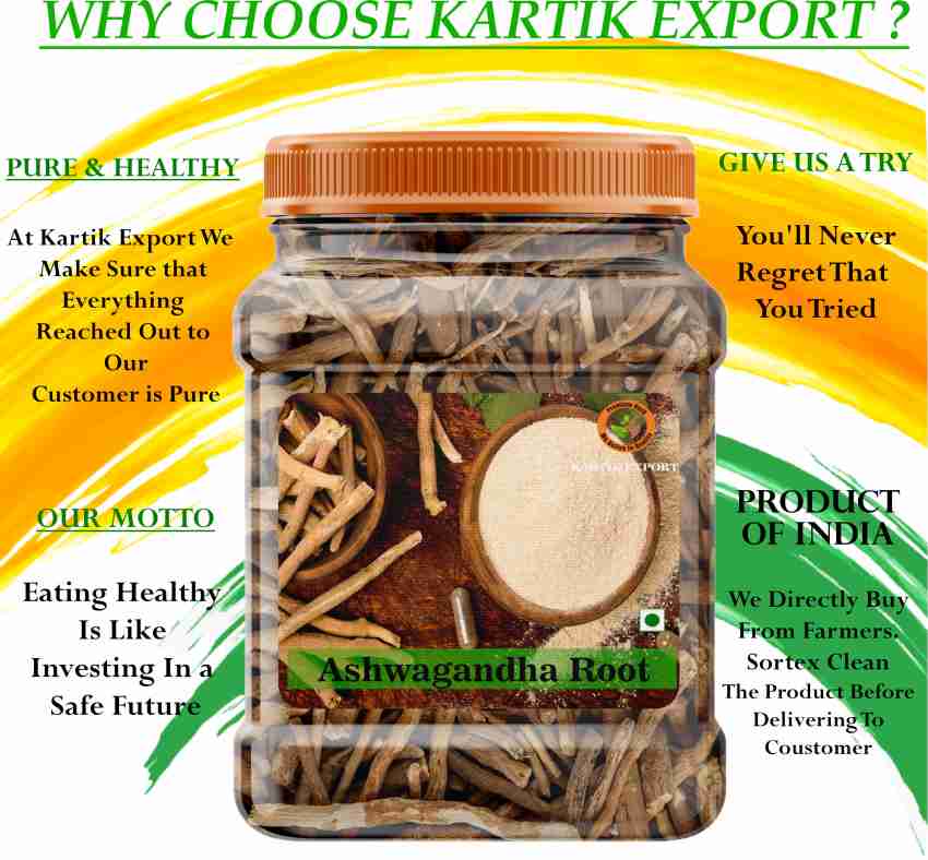 Kartik Export Ashwagandha Root Height Growth Stress Relief