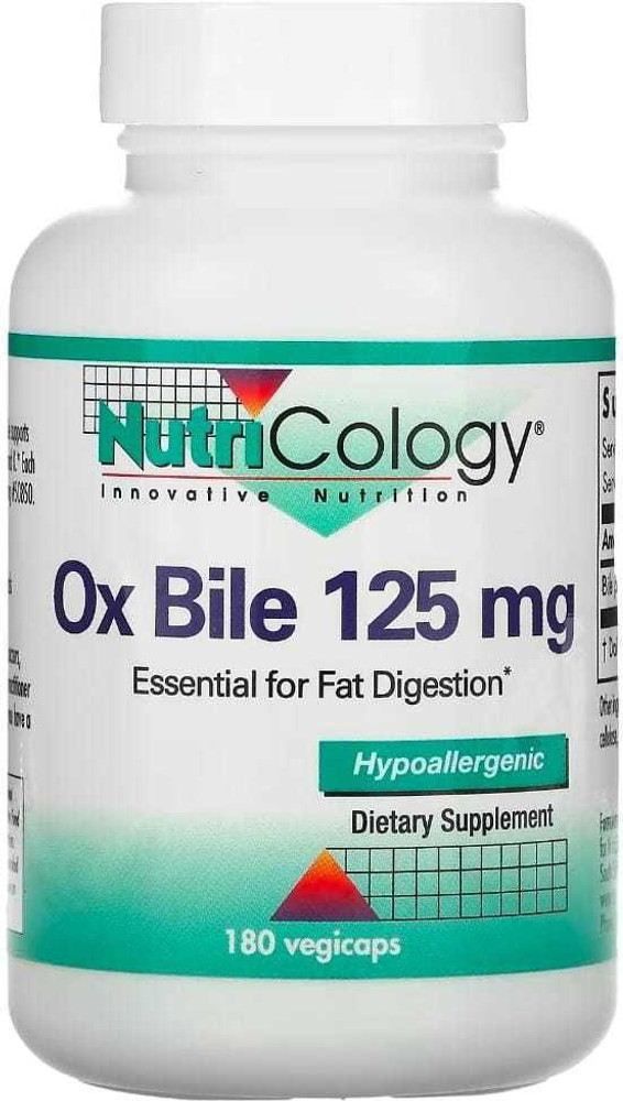 Ox Bile 500 Mg 100 Vegicaps NutriCology PureFormulas, 42 OFF
