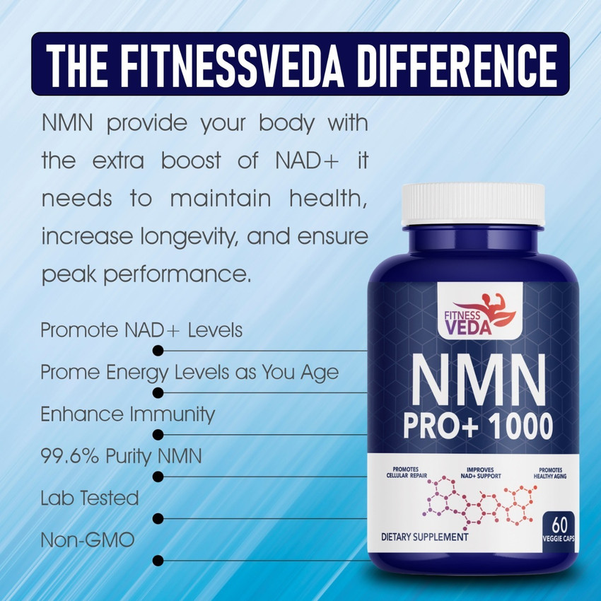 FITNESSVEDA NMN Supplement | NMN Nicotinamide Mononucleotide | NMN 