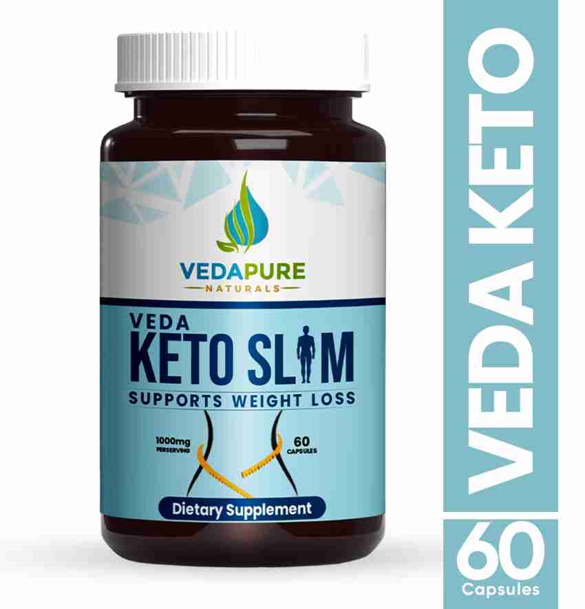 vedapure naturals Keto Slim Advanced Weight Loss Supplement Fat Burner 60 Capsules