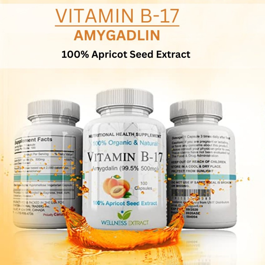 Vitamin B17 Amygdalin 500mg Apricot Kernel Extract Organic, 51% OFF