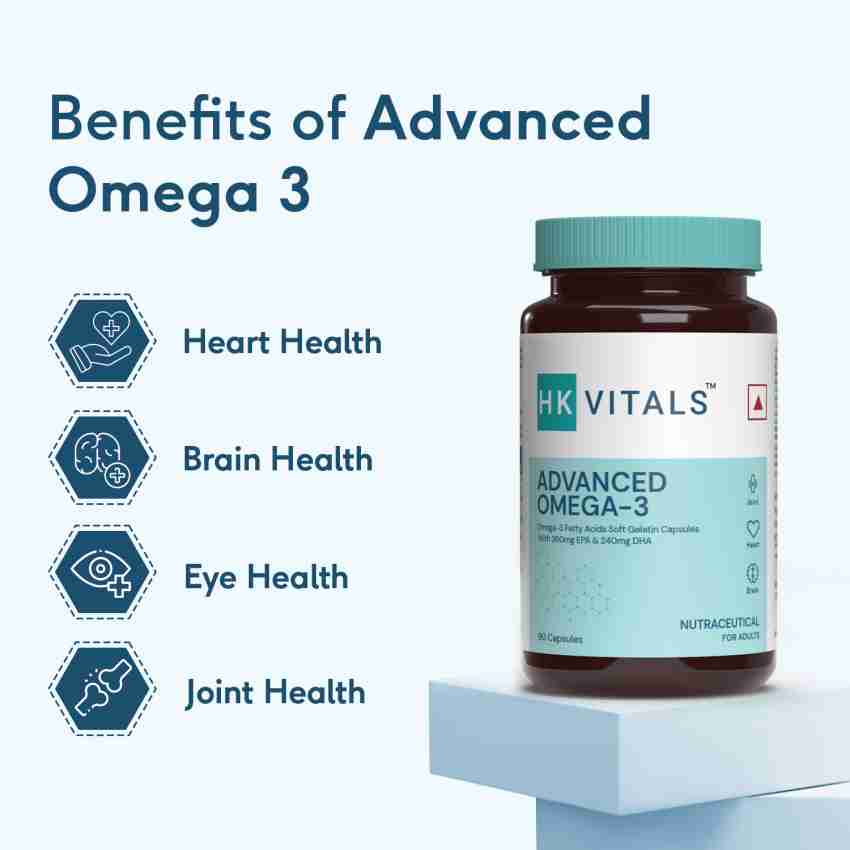 HEALTHKART Advanced Omega 3 with 360mg EPA 240mg DHA Price in