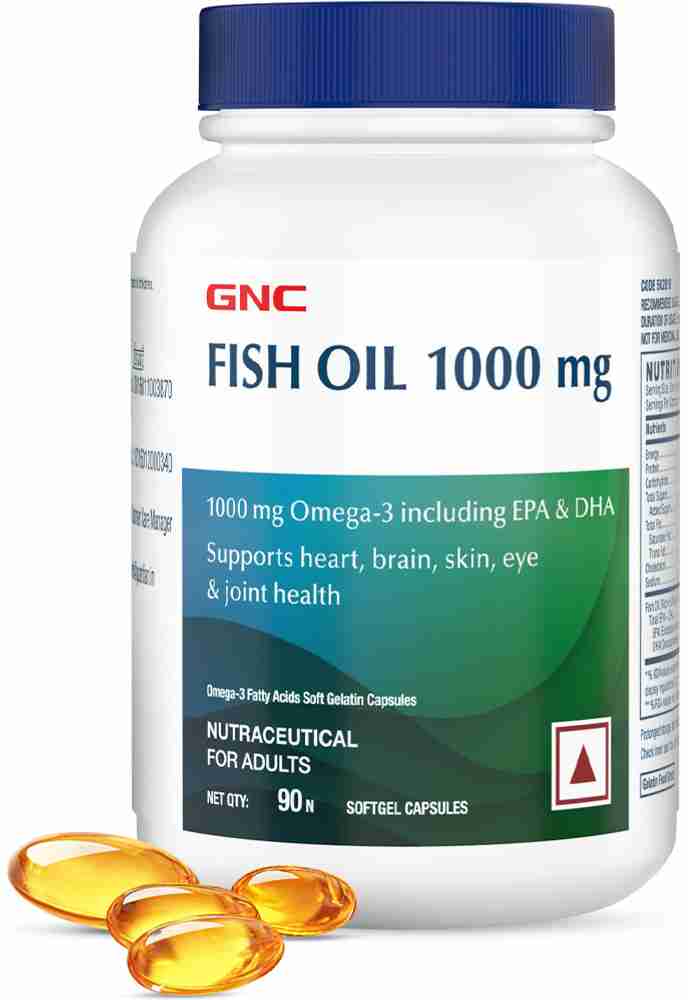 GNC Fish Body Oil 90 Softgel Capsules Price in India Buy GNC Fish Body Oil 90 Softgel Capsules online at Flipkart