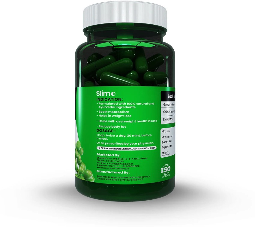 Sheopals Best Green Coffee Capcules For Weight Loss Immunity Booster Fat  Burner