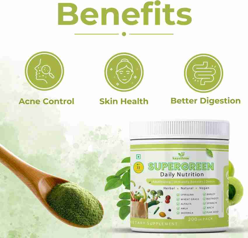 kayashree Supergreen Food For Daily Nutrition Powder Based on Multi Vitamins Protein Price in India Buy kayashree Supergreen Food For Daily Nutrition Powder Based on Multi Vitamins Protein online at F...