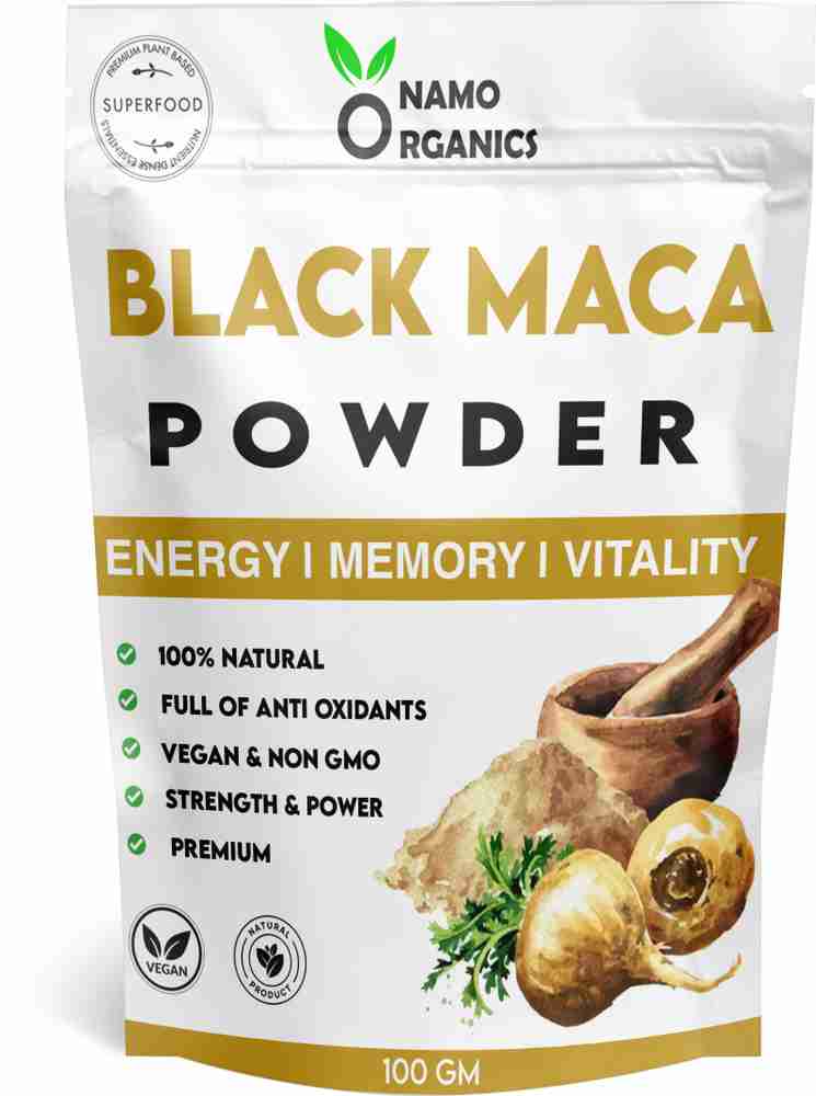 Namo organics 100 Organic Black Maca Root Powder For Men Women 100 Gm Price in India Buy Namo organics 100 Organic Black Maca Root Powder For Men Women