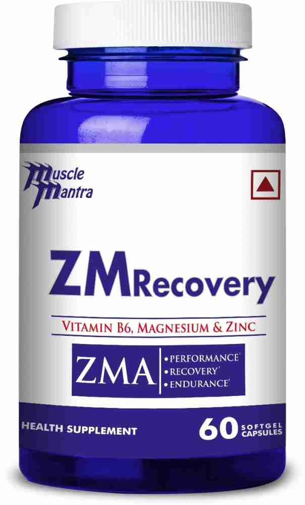 Muscle Mantra ZM Recovery ZMA 60 Softgels Price in India Buy