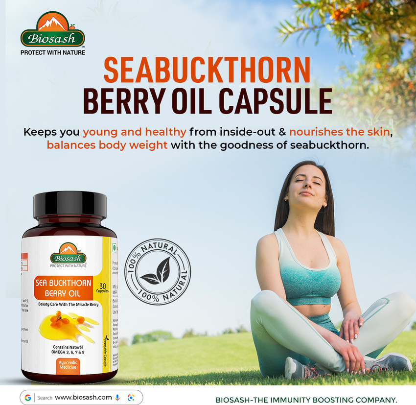 BIOSASH Sea Buckthorn Berry Oil Capsule Price in India - Buy BIOSASH Sea Buckthorn Berry Oil Capsule online at Flipkart.com