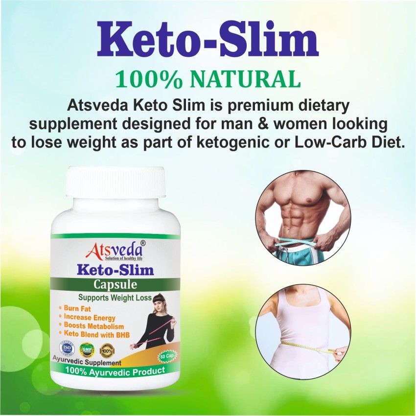 ATSVEDA naturals Keto Slim Advanced Weight Loss Supplement Fat