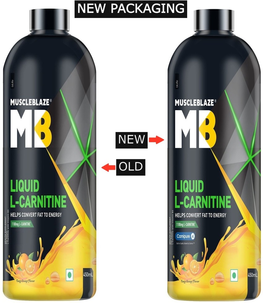 MuscleBlaze Liquid L-Carnitine - 450 ml (Lemon Lime)