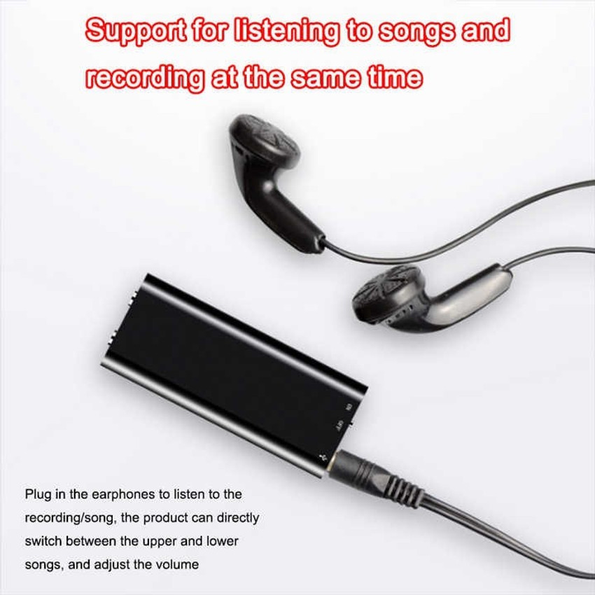 Earphone with best sale voice recorder