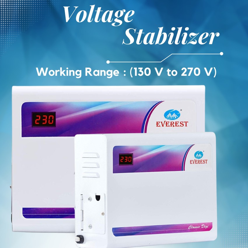 EVEREST EWD 400 CLASSIC DIGITAL Double Booster Used Upto 1.5 Ton AC Voltage  Stabilizer Price in India - Buy EVEREST EWD 400 CLASSIC DIGITAL Double  Booster Used Upto 1.5 Ton AC Voltage