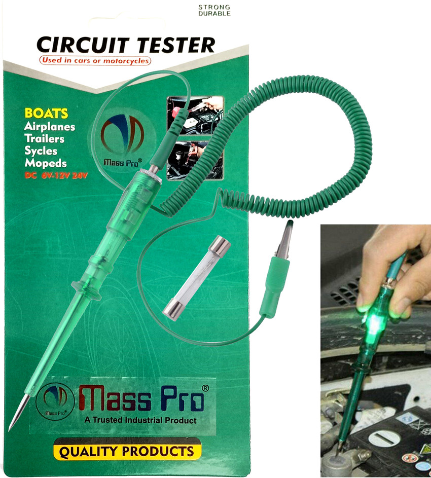 Mass Pro Vehicle Circuit Tester DC 6V 24V Test Pen Pencil Light