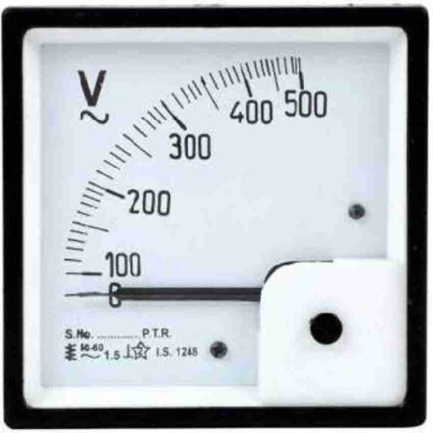ERH India 1 Pc 72 mm Analogue Voltmeter, 500V , Measuring the voltage  Voltage power lines Voltmeter Price in India - Buy ERH India 1 Pc 72 mm Analogue  Voltmeter, 500V 